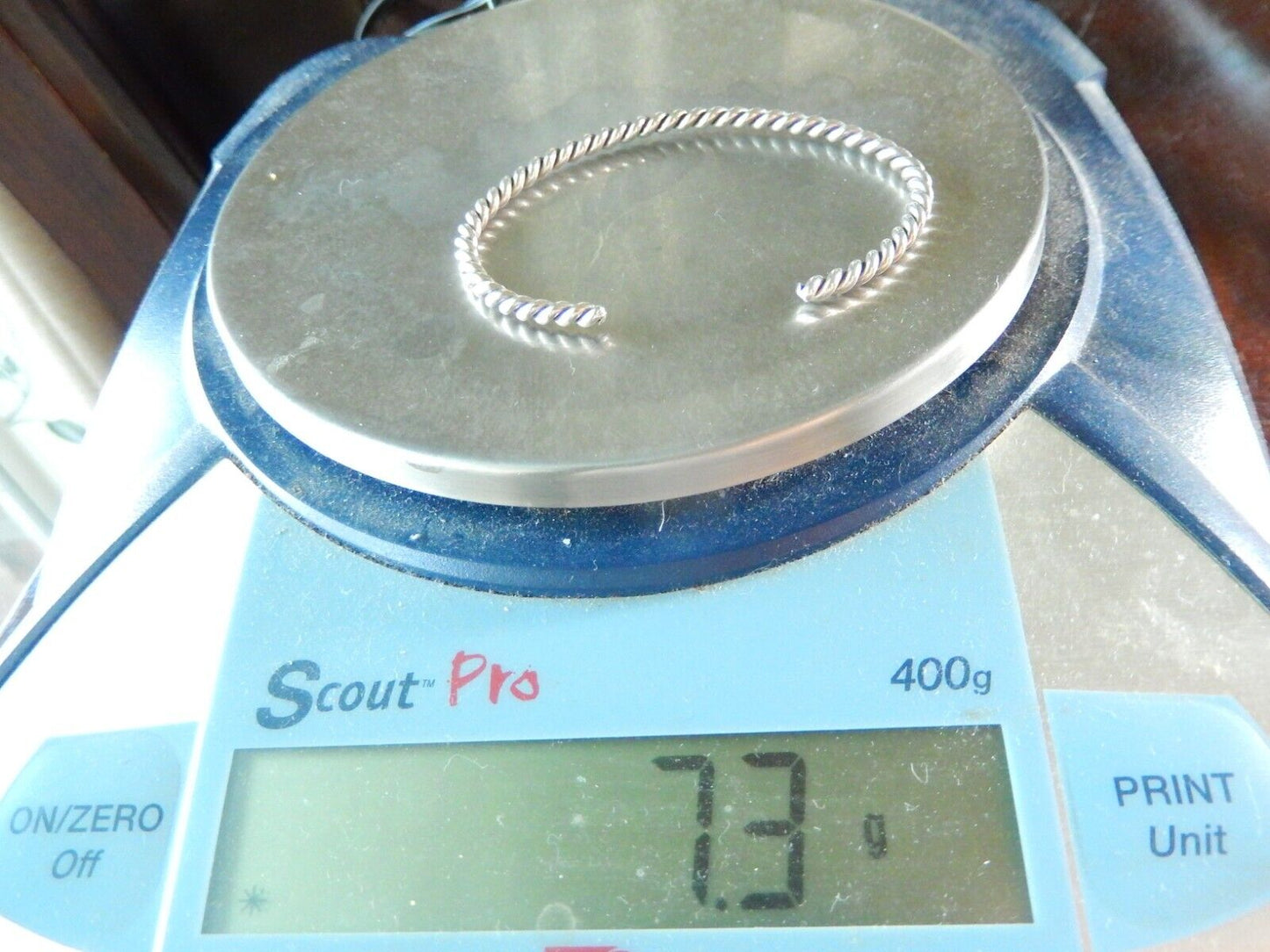 Vintage Sterling Silver Twisted Cuff Bracelet