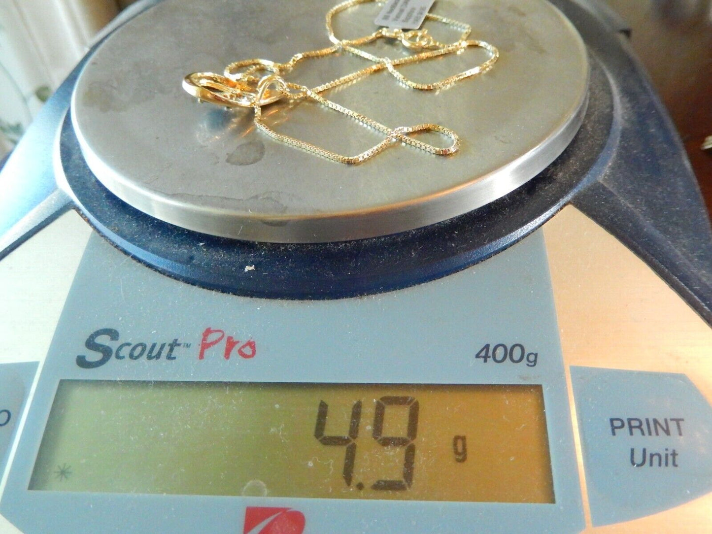 Ross Simons 925 Gold Vermeil Sapphire Diamond Teardrop Pendant w18 Chain