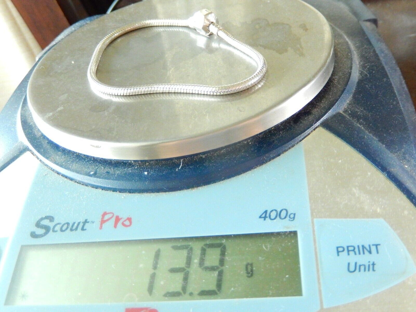 Authentic Retired CHAMILIA 925 Sterling Silver Snap 7.75" - Bracelet