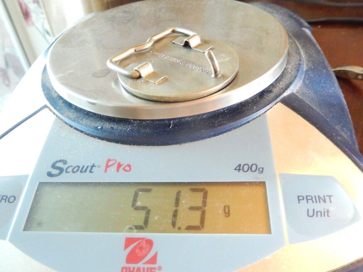 S&W Smith & Wesson 44 MAG 1981 Belt Buckle 2 inch diameter