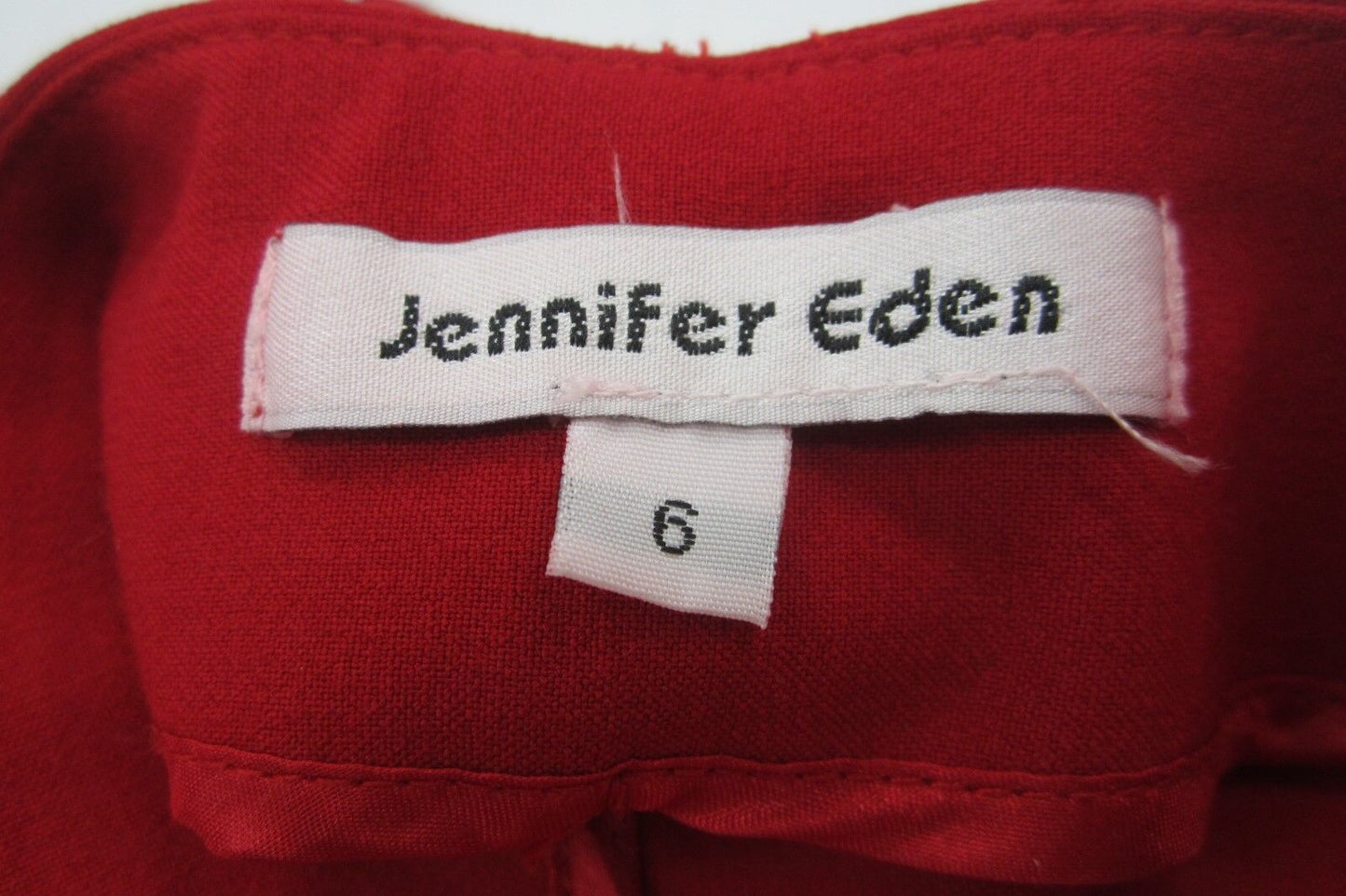 MINT Jennifer Eden Red Jacket & Pants Suit Women’s Lace Embroidery Outfit Size 6