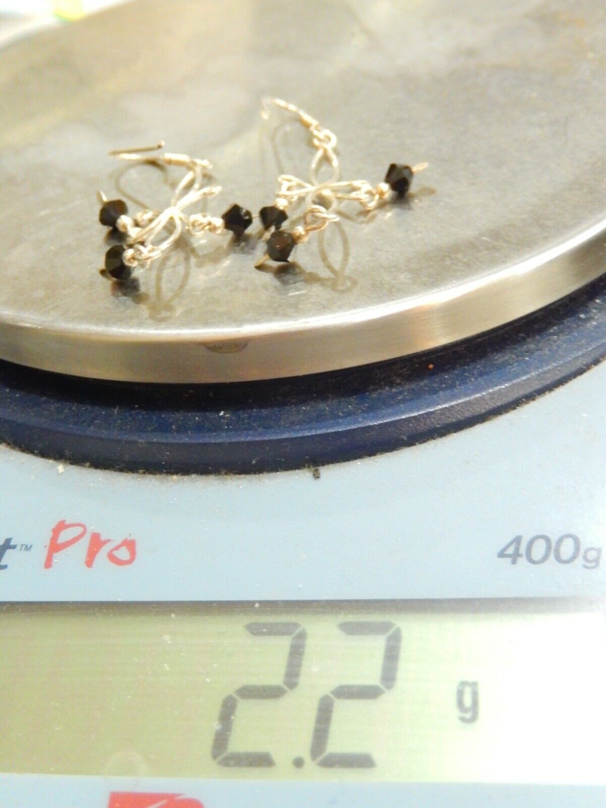 Sterling Silver Tassel Bead Drop Dangle Earrings