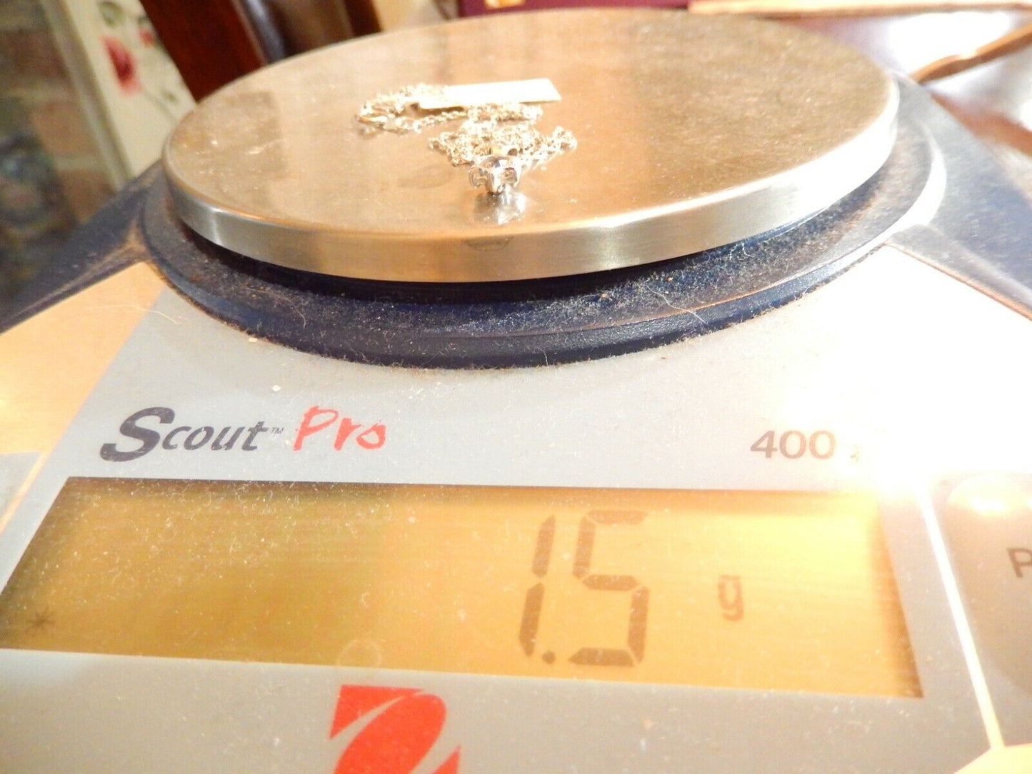 *NWT* 1/7 Ct Natural Diamond Flower Seven Stone 14k White Gold 18" Necklace