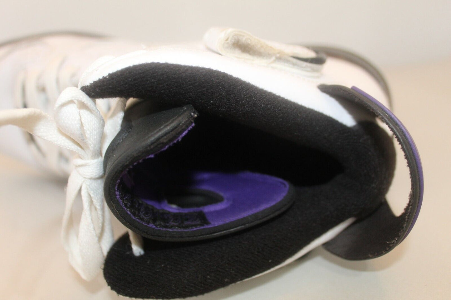 Nike Air Jordan AJF 6 AF1 White Black Varsity Purple 343064-104 Mens Size 8.5