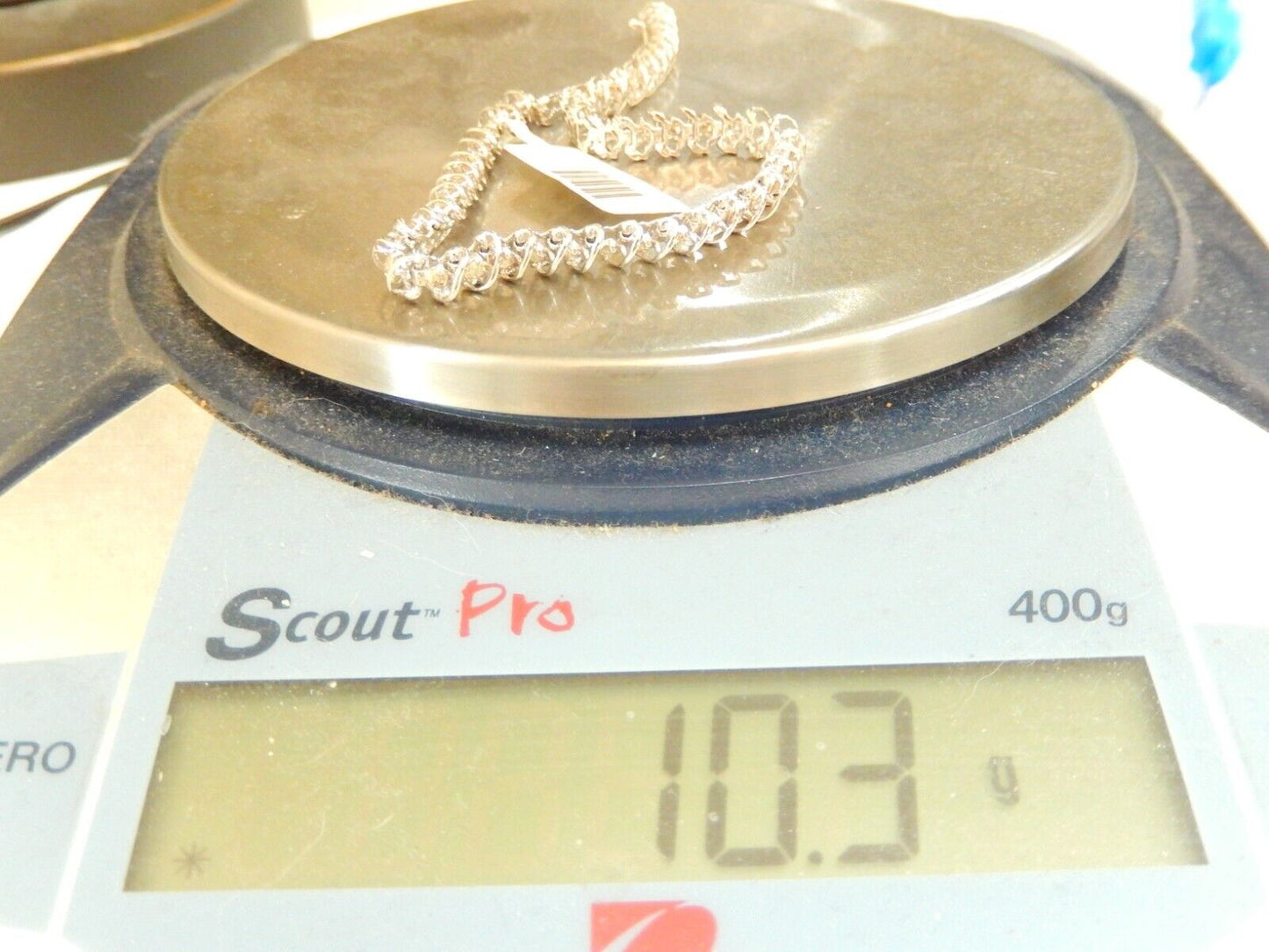 *NWT* 14K White Gold 2.00 Ct Natural Round Diamond Heavy Tennis Bracelet 7"