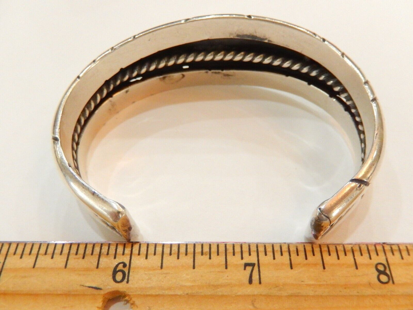 HEAVY 72.4gm Native American Navajo Turquoise Sterling Silver Cuff Bracelet