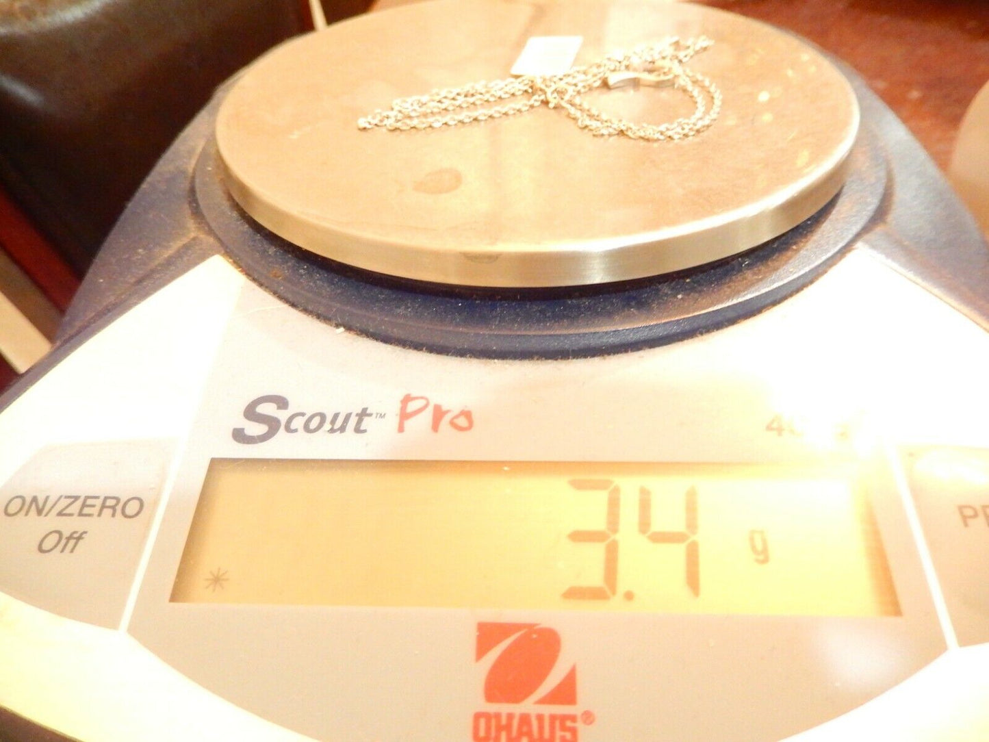 *NWT* SOLID 10K WHITE GOLD & DIAMOND HEART SHAPED PENDANT With 18" Chain