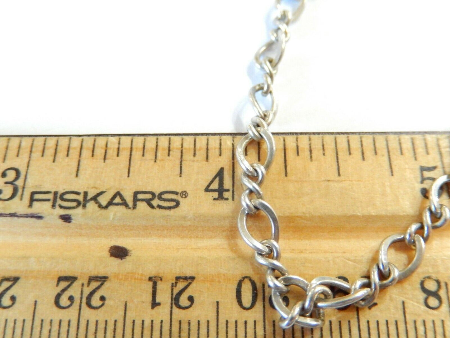 *JAMES AVERY* Sterling Silver 7" Twist Charm Bracelet w/ Safety Chain