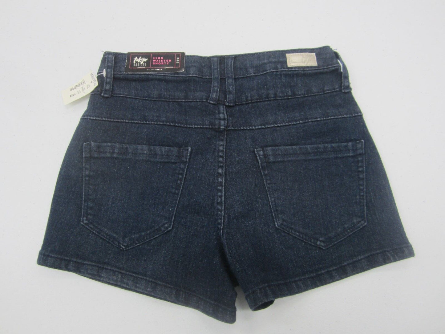 NWT Aeropostale Tokyo Darling High Waisted Shorty blue Denim Shorts Sz 000
