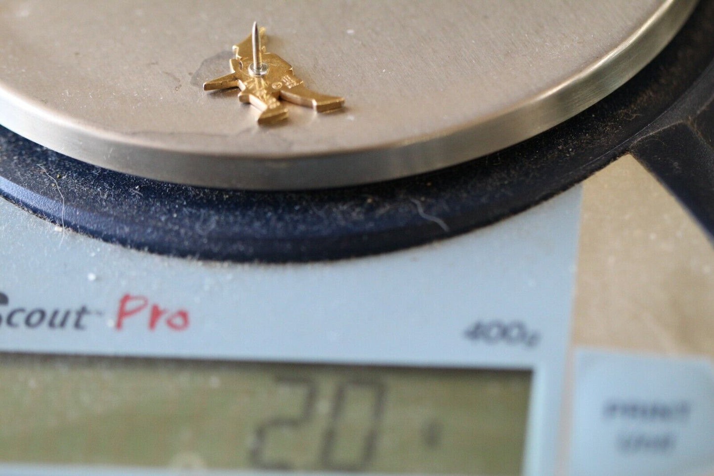 *RETIRED* James Avery 14k Gold Retired Scottish Highlands Warrior Tie Tack Pin