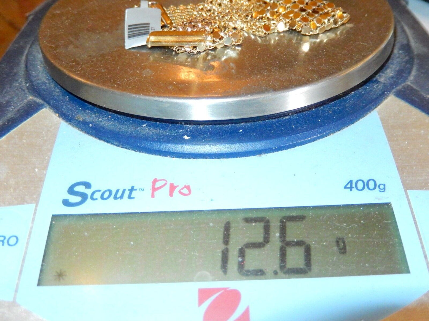 *VINTAGE* Gold Vermeil .925 ITALY Silky Smooth Mesh 3/4" Wide 7.5" Bracelet