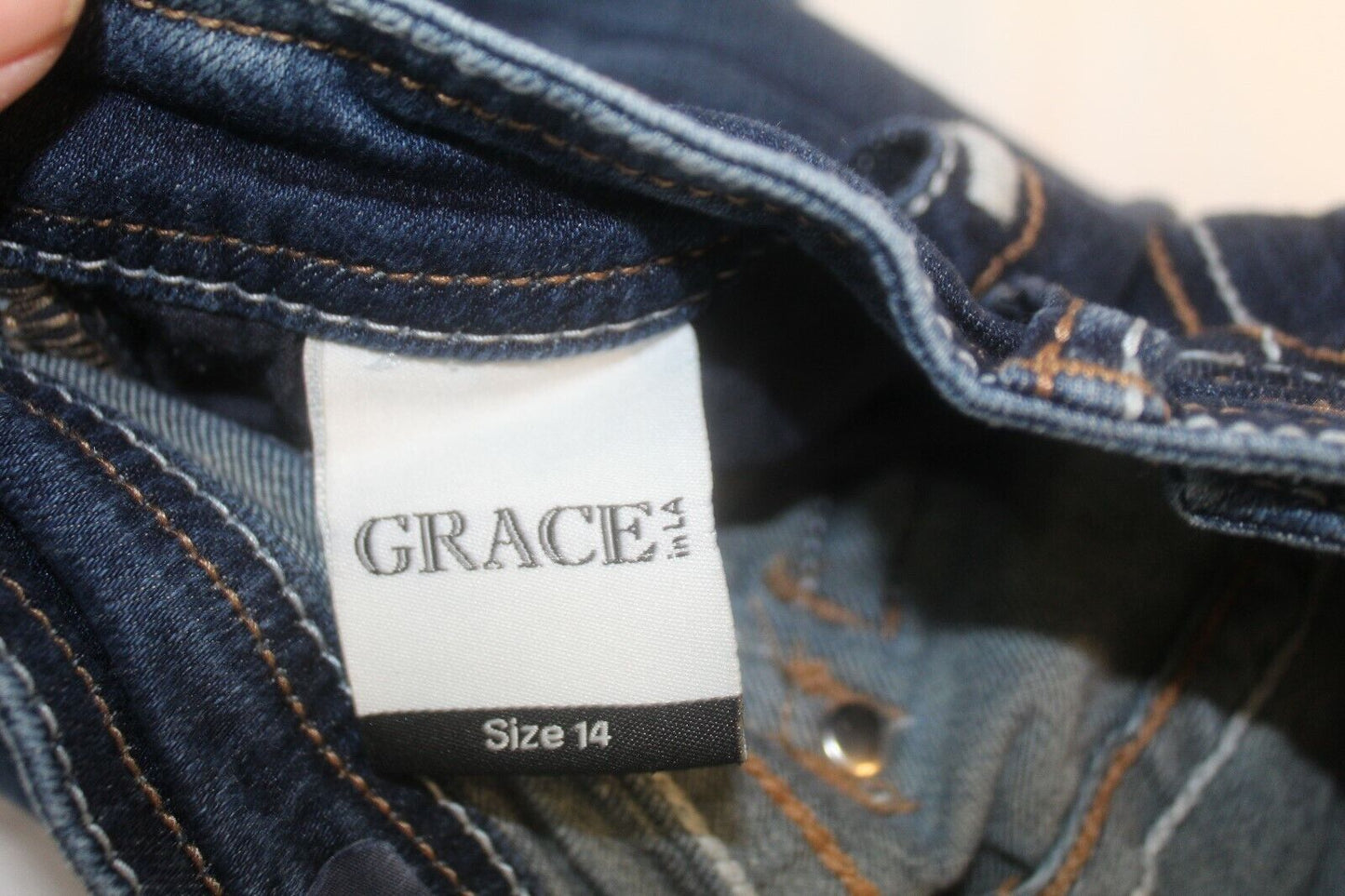 *NWOT* GRACE IN LA Womens Bling Jeans "SUPER CUTE" Jeans Boot Cut W26 x L28