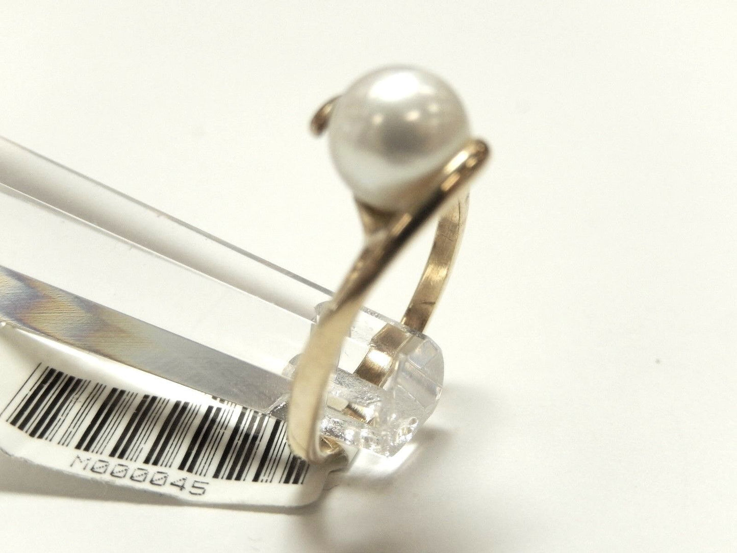 *MINT* Vintage 14k Yellow Gold 7mm AAA Quality Pearl Ball Ring Size 5.5