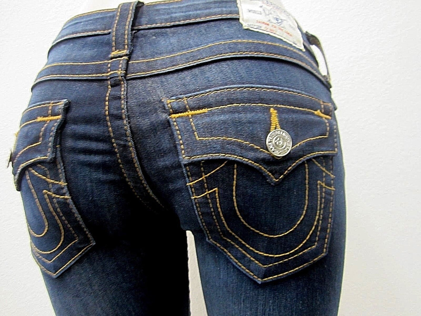 NWT AUTHENTIC True Religion Skinny Size 27X31 Dark Ladies Jeans WLFP