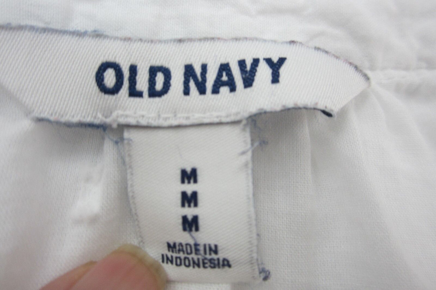 *NICE* Old Navy Womens White V Neck Top Short Sleeve Shirt Size Medium
