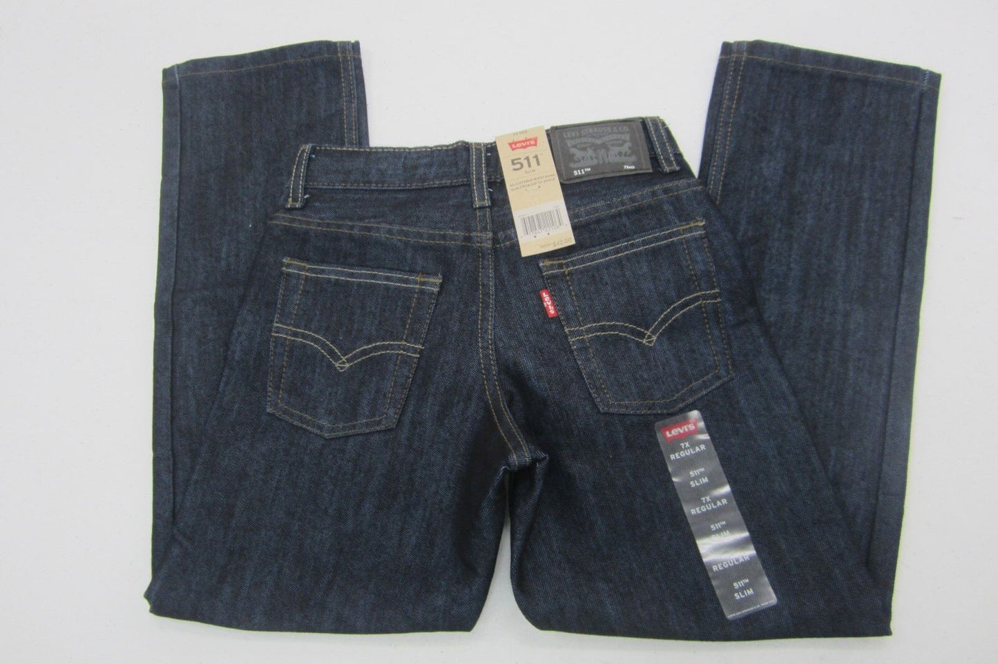 *NWT* Boys Youth Kids Levi's 511 Slim Stretch Jeans Pants Blue Sz 7Reg