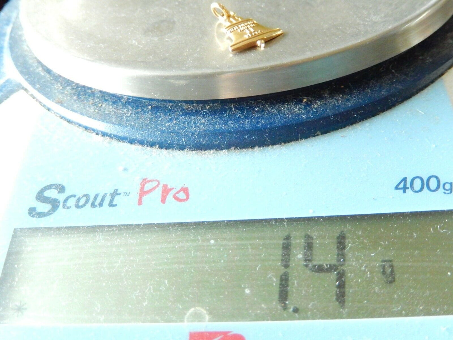 *VINTAGE* 14K Yellow Gold Bell Telephone Pendant / Charm