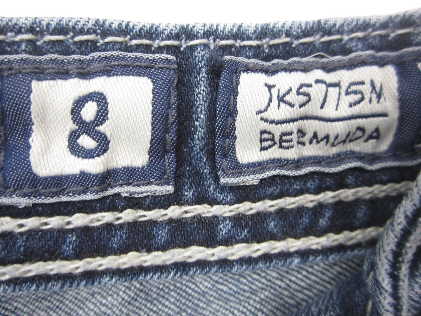 NICE Miss Me Girls / Kids Size 8 Bling Bermuda Shorts JK5775M Size 8