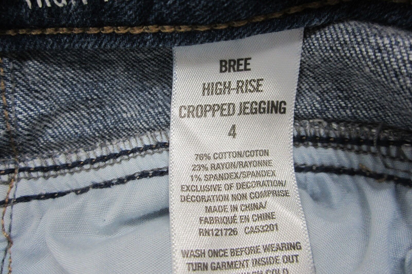 Aeropostale Bree Skinny Jeans High Rise Cropped Jegging Distressed Women's Sz 4