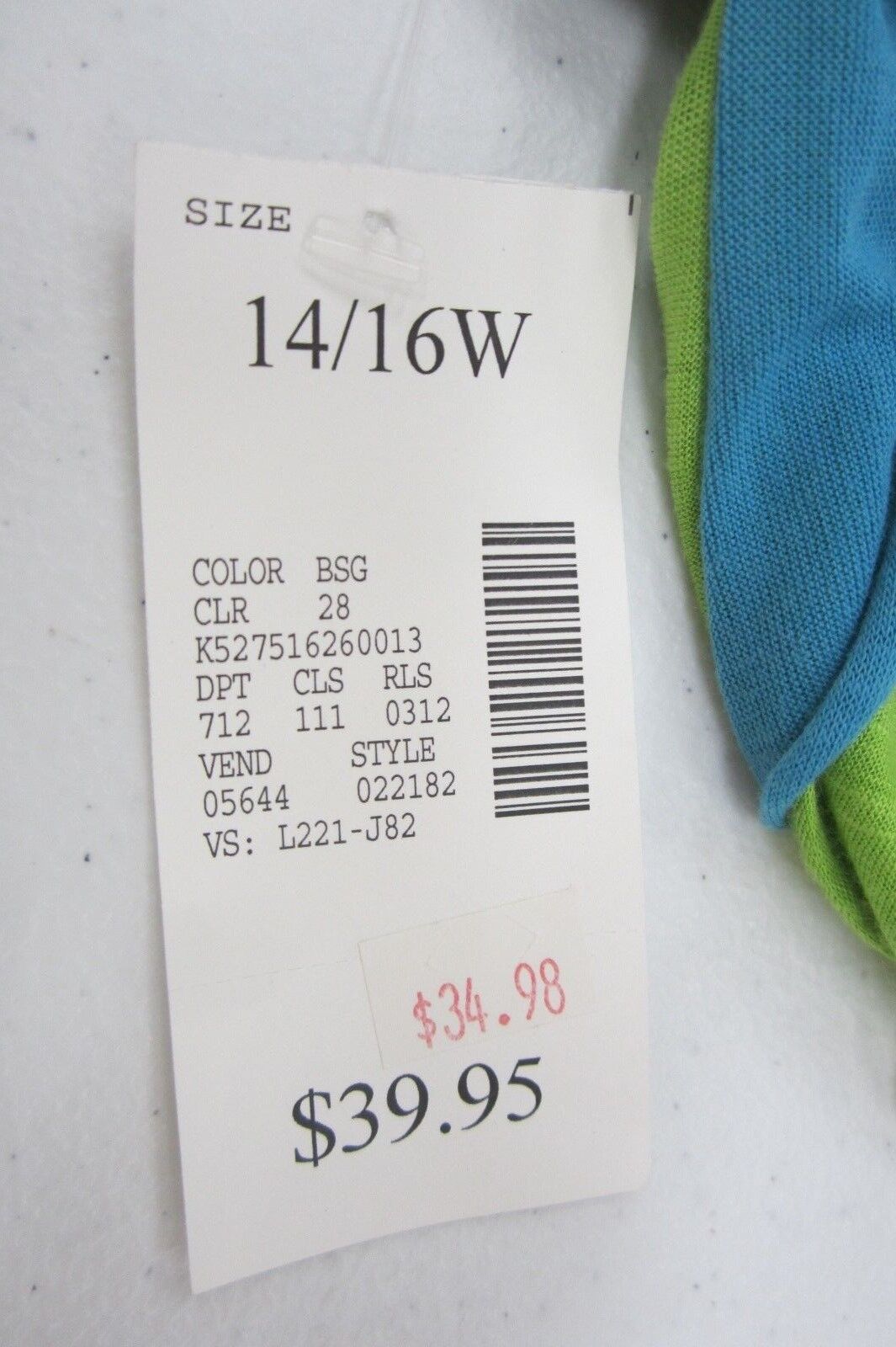*NWT* Lane Bryant Woman Plus Blouse Turquoise & Green Top Size 14-16W