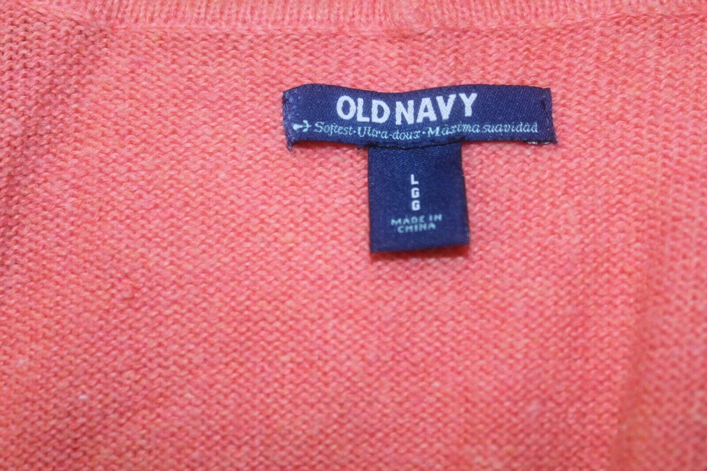 OLD NAVY Hooded Women's Cotton Blend Thick Warm Zip Front Long Sleeve Sweater LG