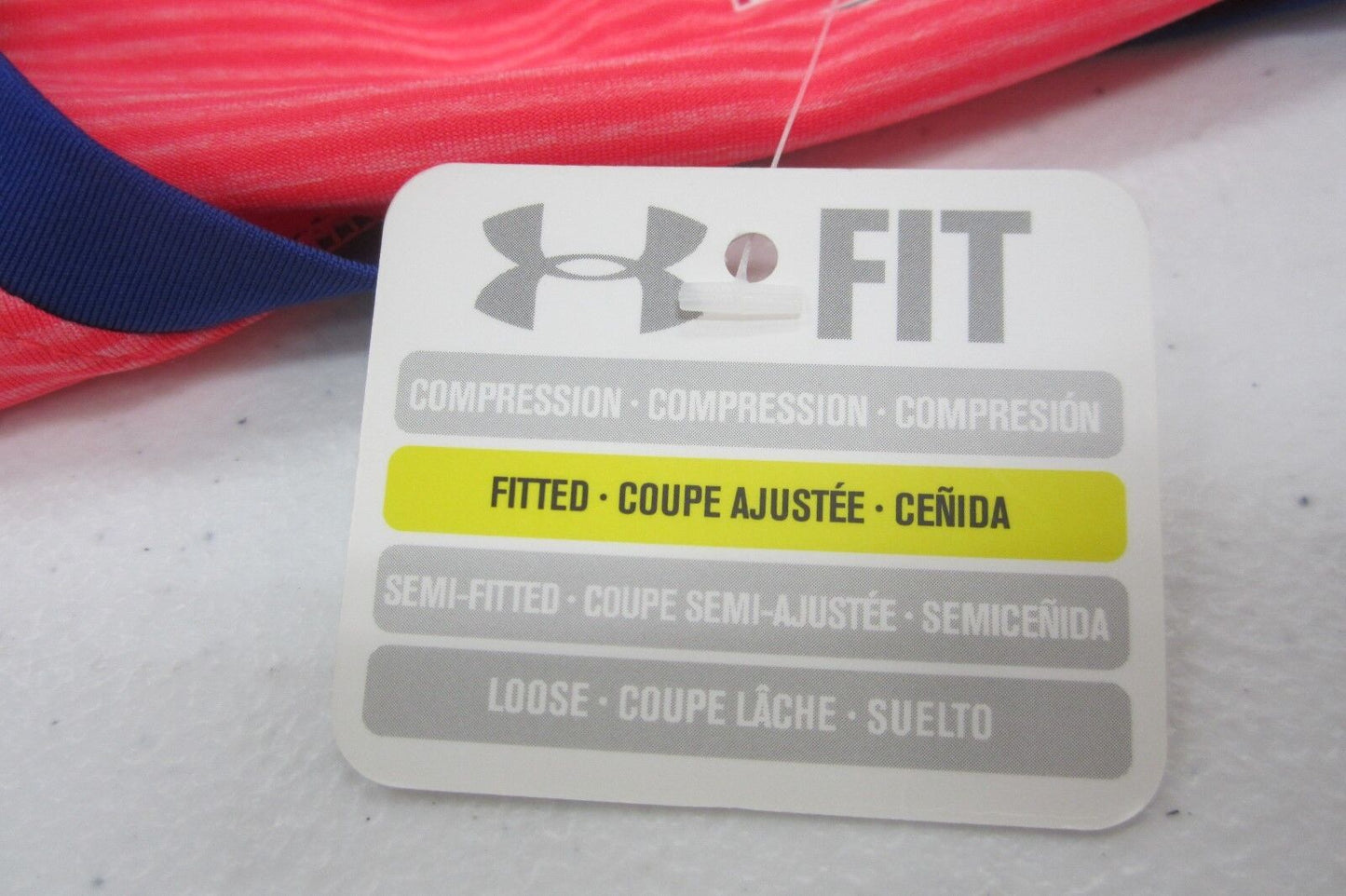 NWT WOMENS UNDER ARMOUR SONIC FITTED HEAT GEAR WORKOUT RUNNING TOP SIZE LARGE