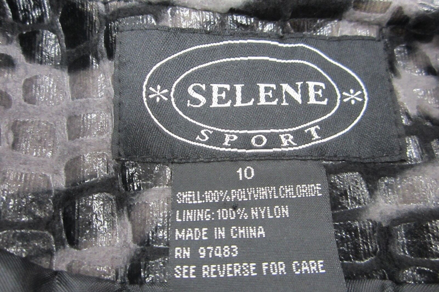 *MINT* Selene Sport WOMEN'S ANIMAL PRINT JACKET Polyvinyl Size 10