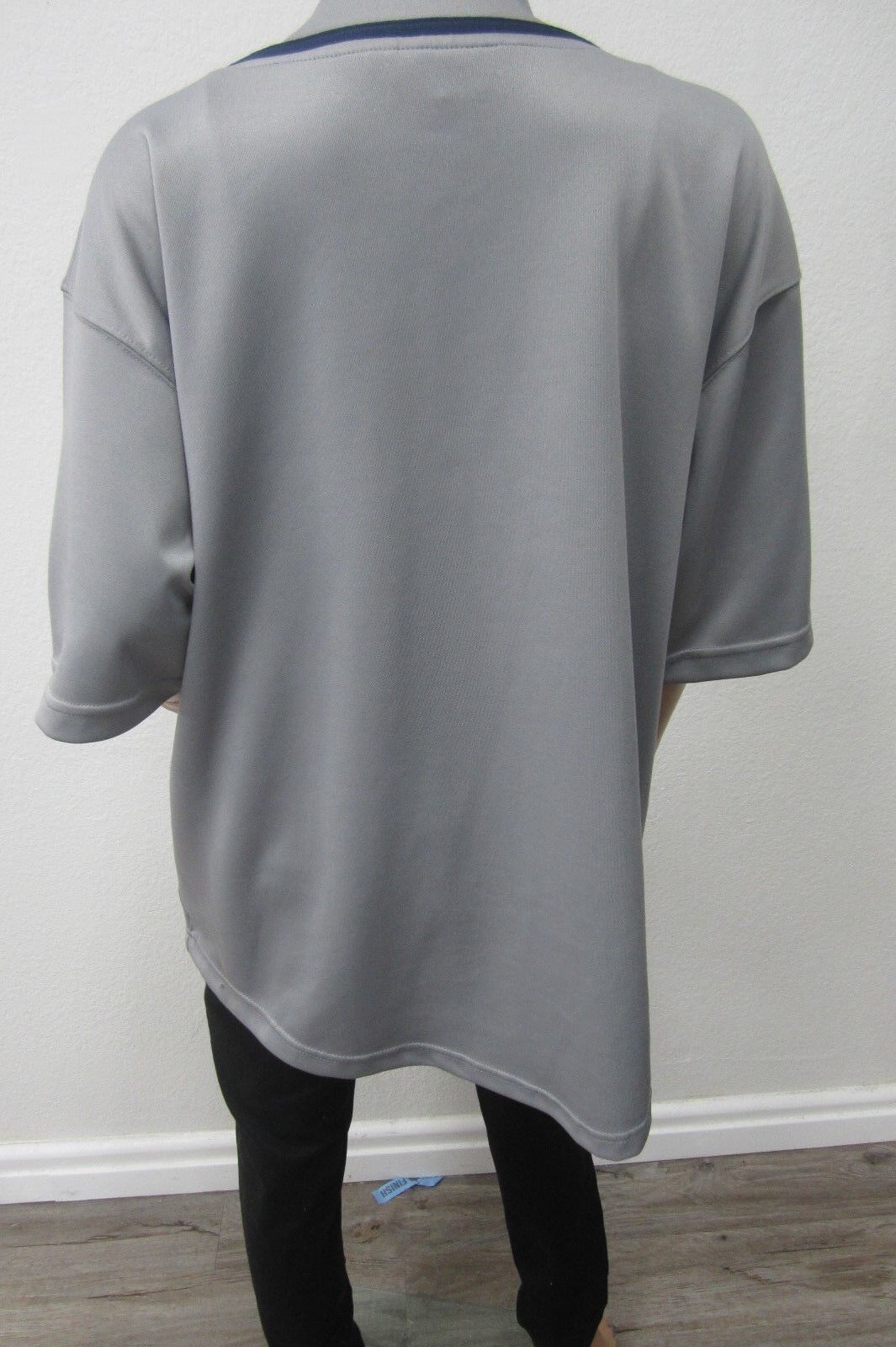 Renegade Sportswear Los Angeles Grey Baseball Button Jersey Sz XL 100% Polyester
