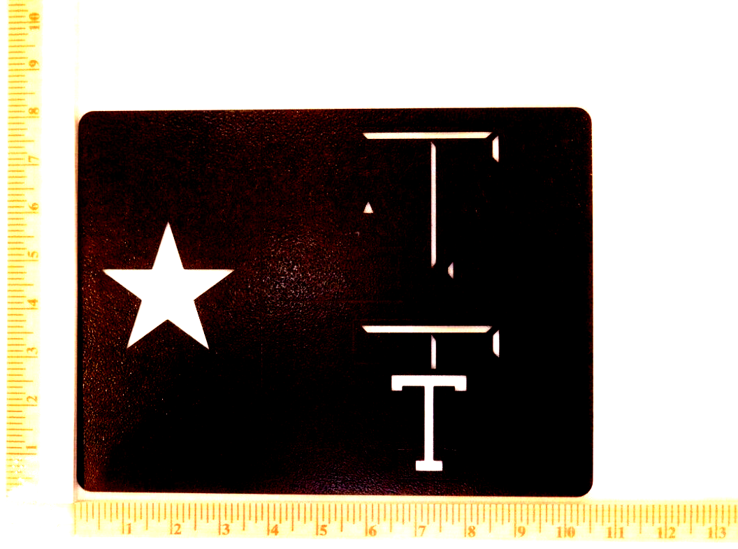 ~NEW~ 14ga. " TEXAS A&M & TEXAS TECH" Copper Powder Coated Metal Wall Art 11'x8"