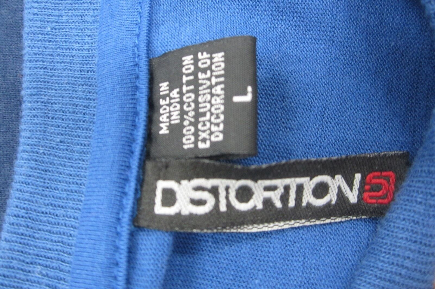NWT DISTORTION Multi-Pattern Top Men's V Neck Shirt Size L