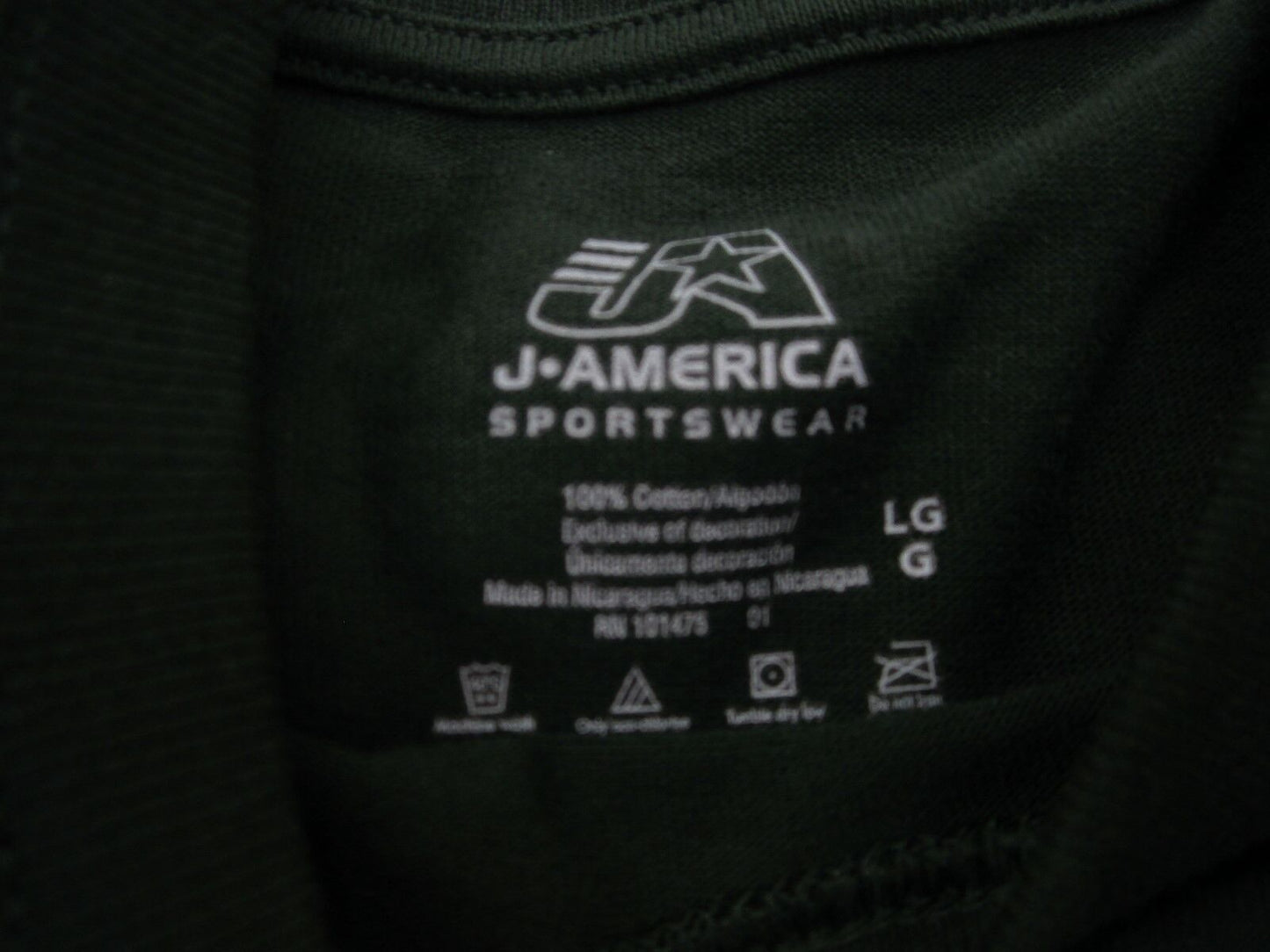 NWT Baylor University J.American Unisex T Shirt Solid Cotton Short Sleeve Sz L