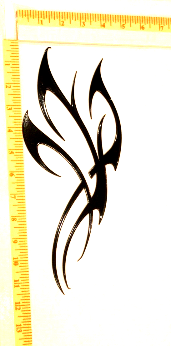 *NEW* 14ga. "FLAMES" - Metal Wall Art - Black 5" x 12"