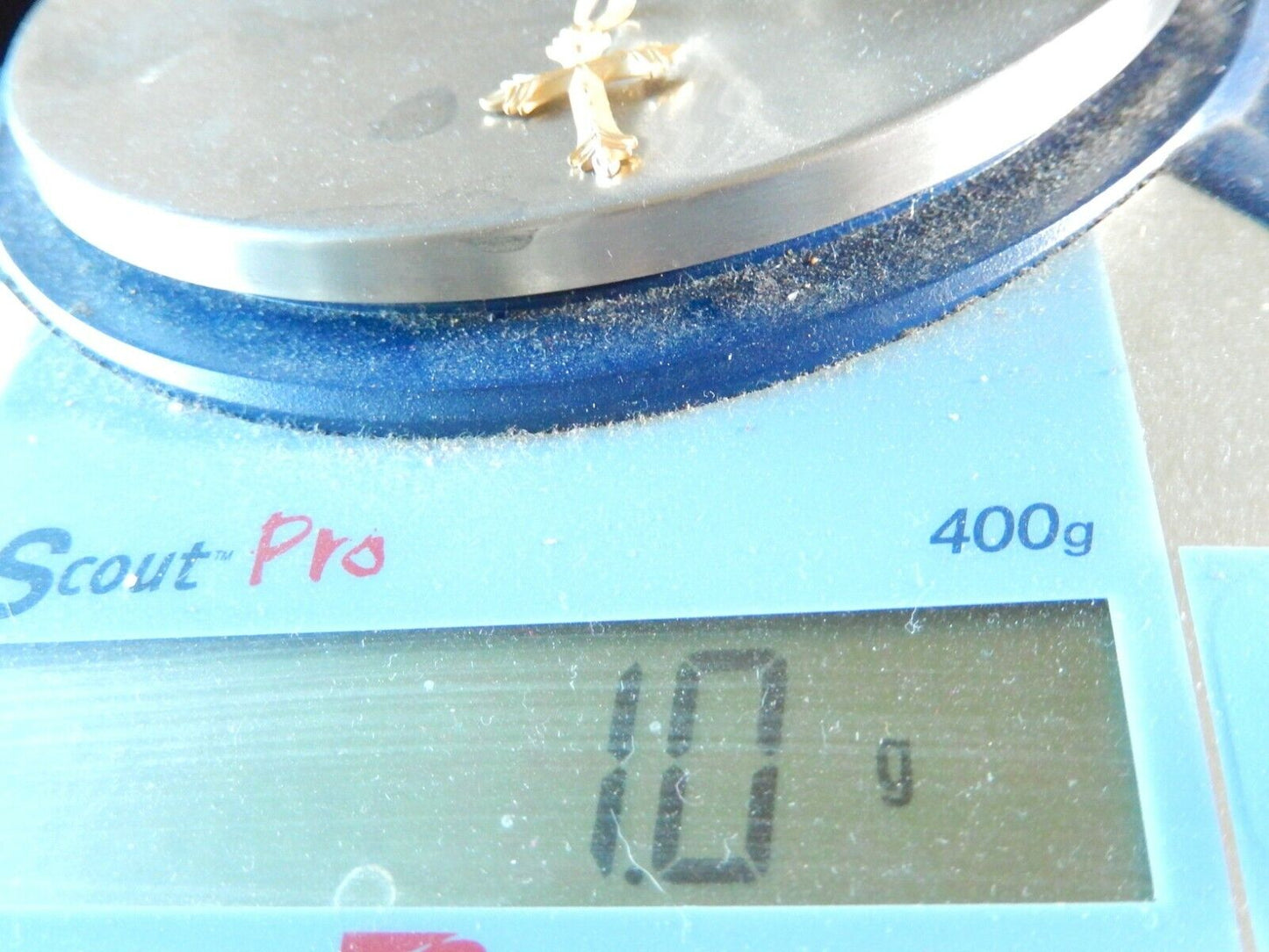 *NEW* 14K Yellow Gold Cross Religious Pendant - 1 1/8" x 5/8"