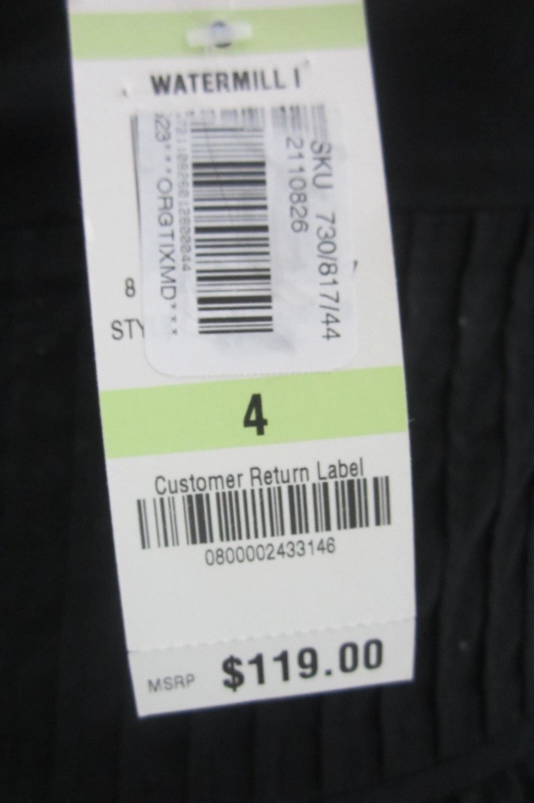 *NWT* $119.00 I.N.C. Black Watermill Dress Size 4