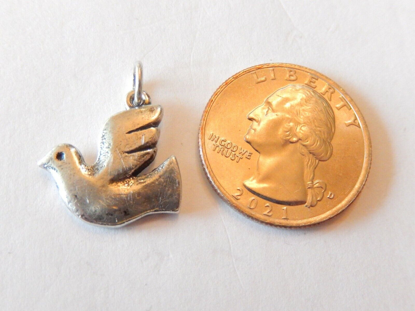 *RARE RETIRED* James Avery Sterling Silver Dove Charm