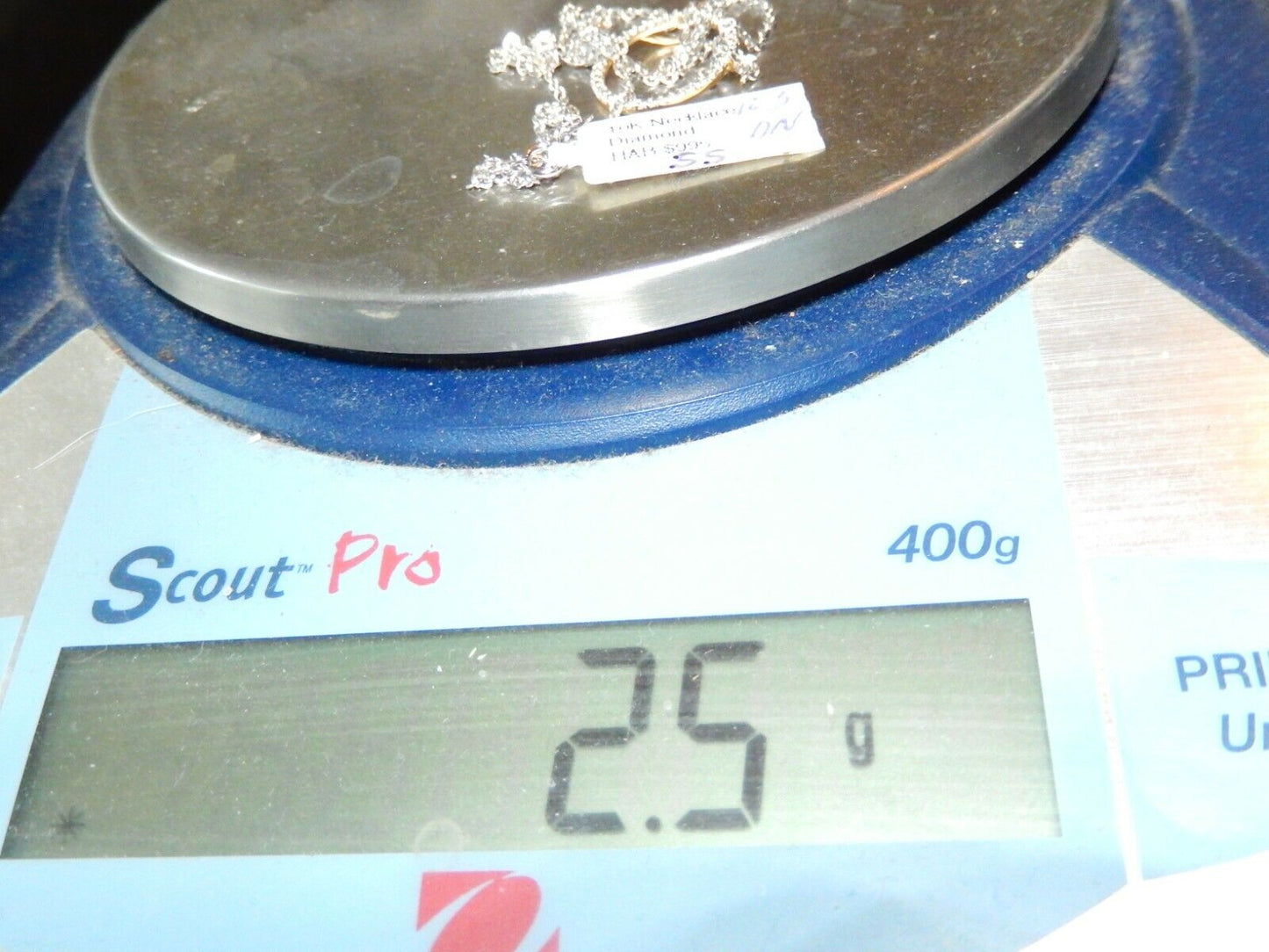 *NWT* 10K YELLOW & WHITE GOLD ETERNITY CIRCLE DIAMOND PENDANT With 18" Chain