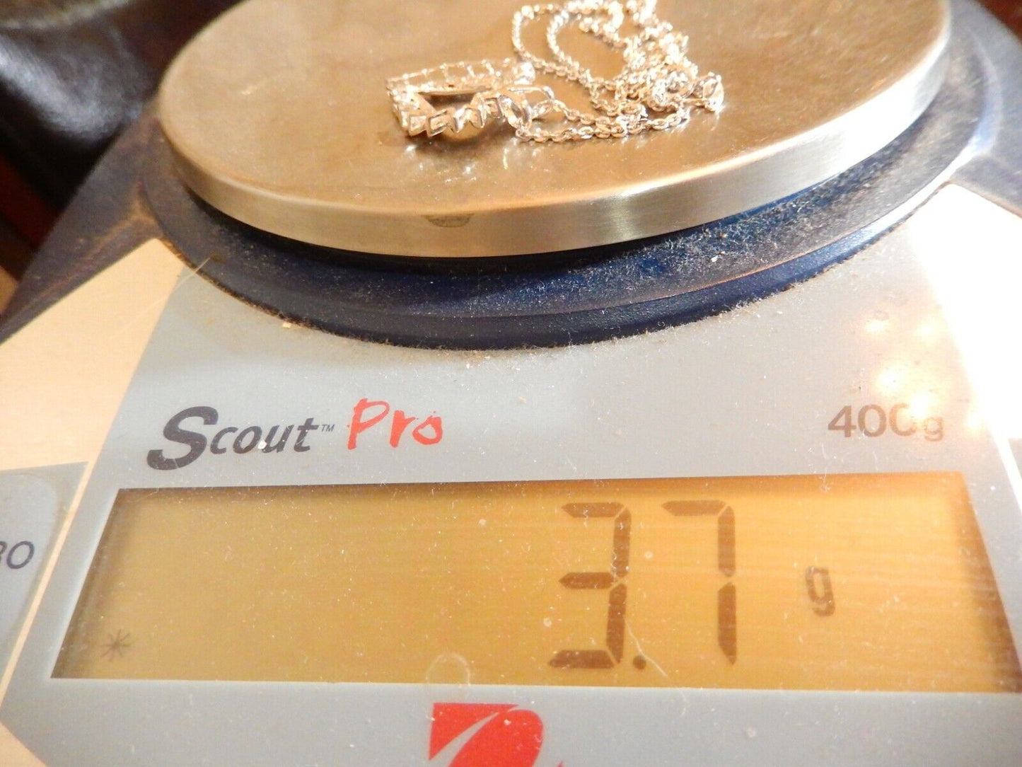 *NEW* 10K White Gold .25CT 19 Natural Diamond Heart Pendant w/18" Chain
