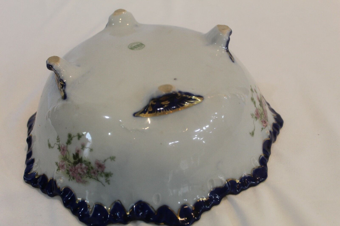 Nagoya SNB Nippon Hand Painted Porcelain Footed Bowl Gold Painted "STUNNING"