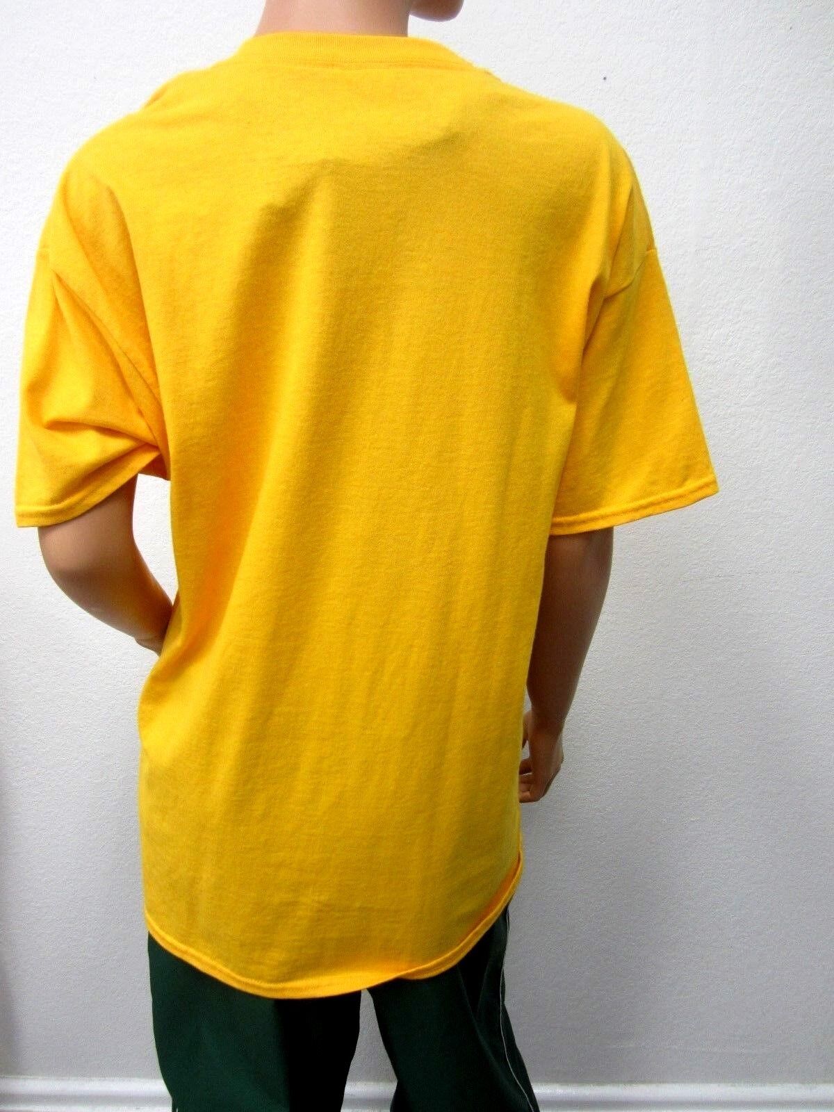 NEW Baylor University Bears LARGE Yellow Short Sleeve T-Shirt Heavy Cotton