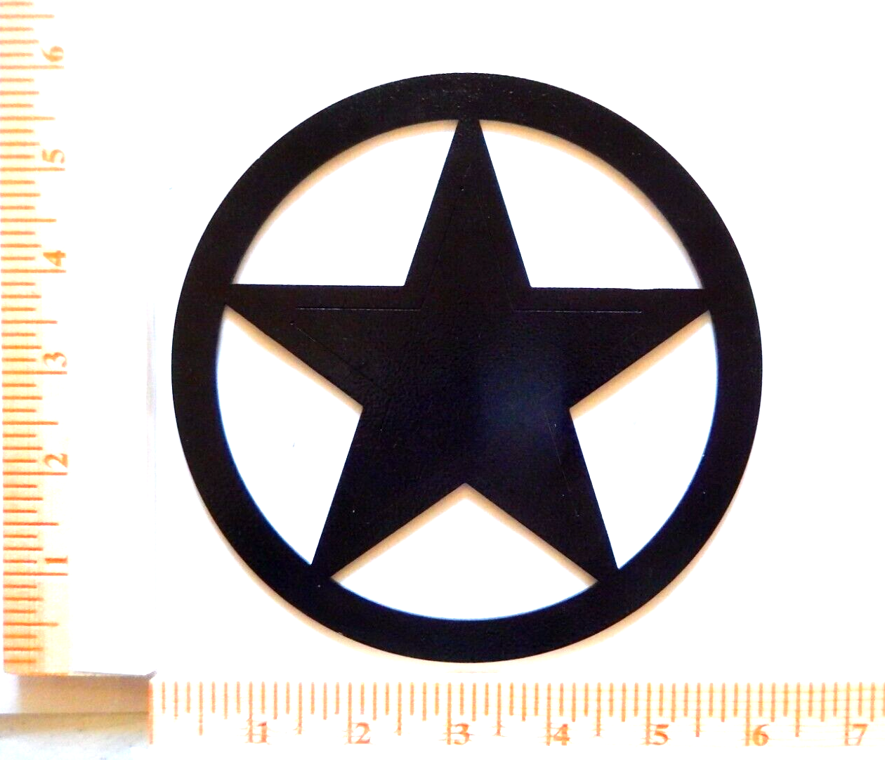~NEW~ 14ga. "TEXAS STAR" - Black Metal Wall Art - 6"