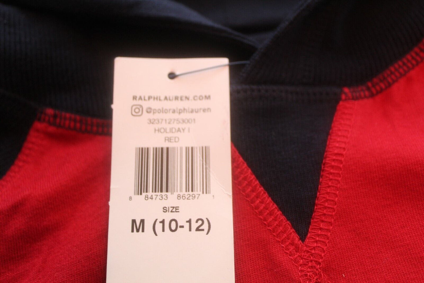 *NWT* Polo Ralph Lauren Boys Polo Red/Black Skull & Keys Graphic Pullover Hoodie