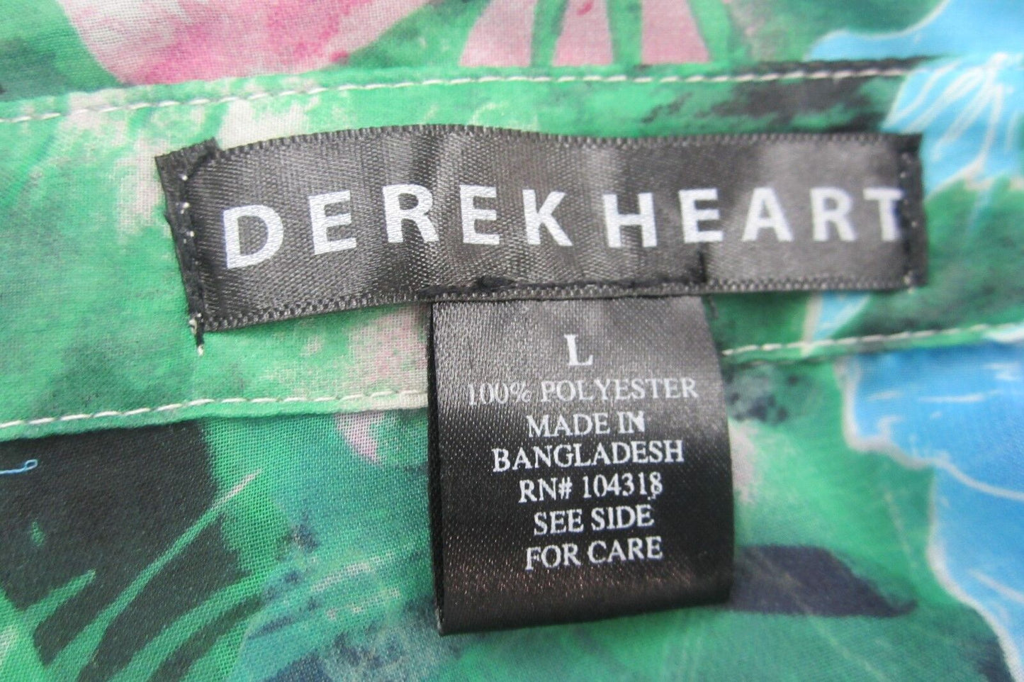 *MINT* Derek Heart Super Cute Flower Button-Down Sleeveless Top SIZE: L