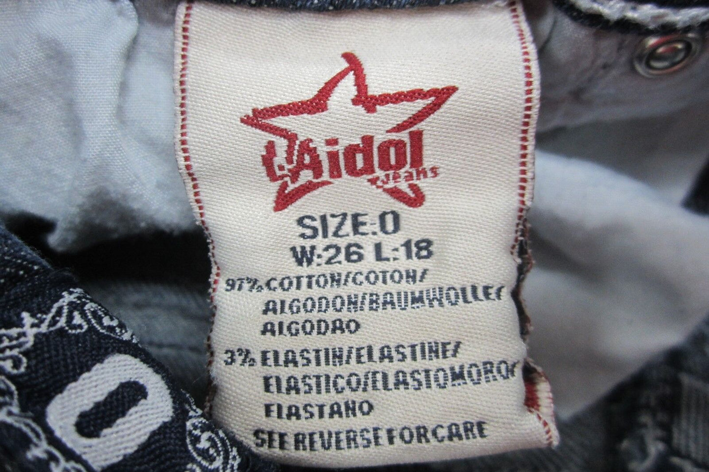 *NICE* Capri Jeans LA Idol Usa Women's Rhinestone Designed in USA Sz 26 x 18"