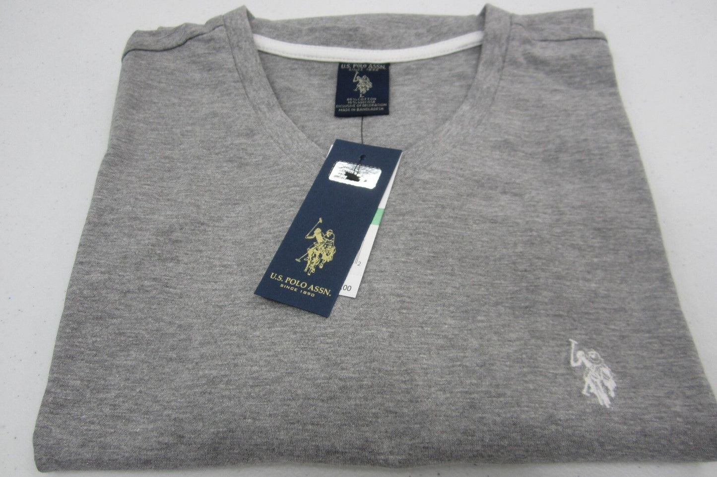 *NWT* US Polo Assn Unisex L Short Sleeve Gray Pullover T-Shirt