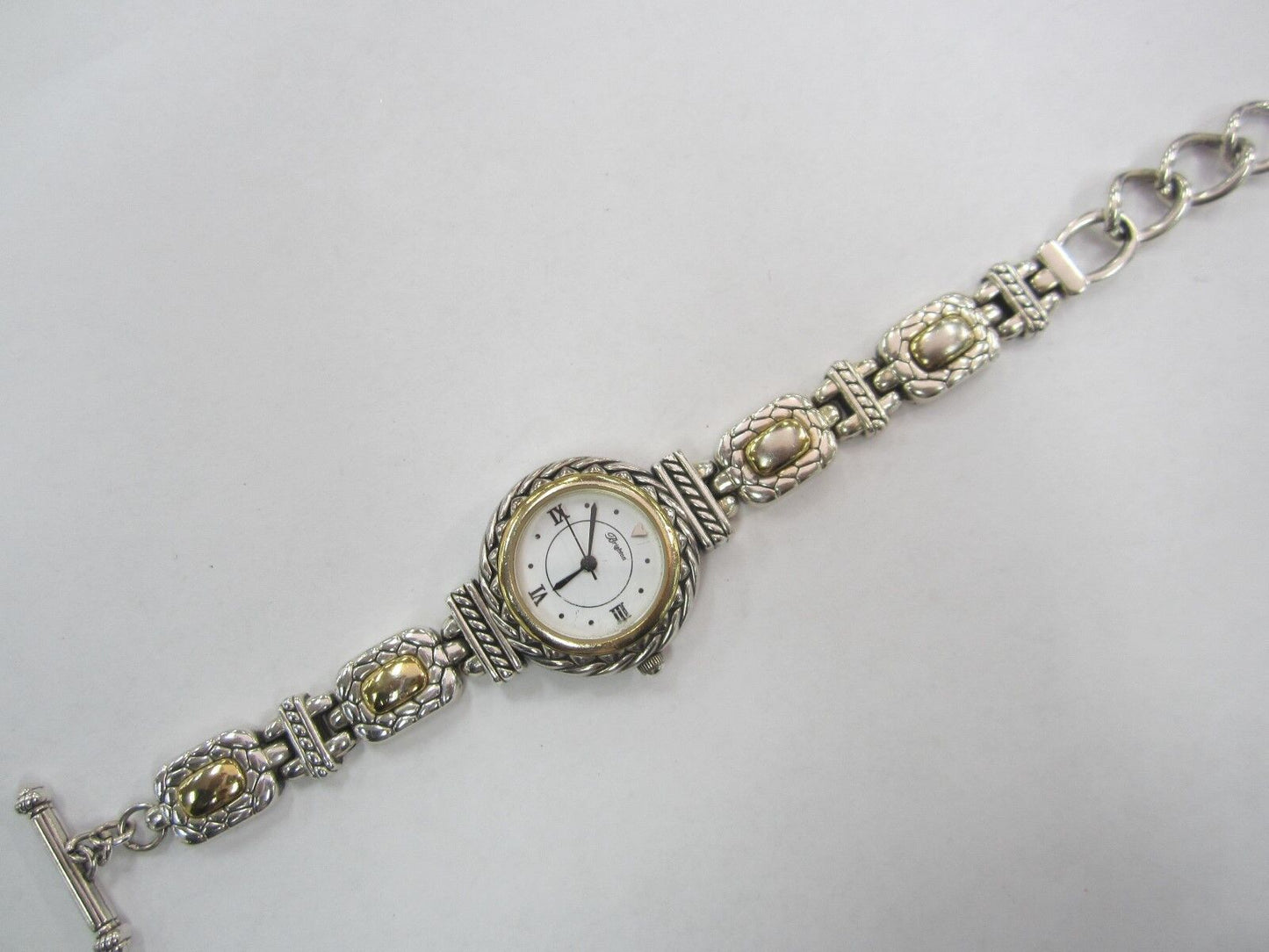 RETIRED BRIGHTON Ladies NANTUCKET Gold & Silvertone Watch New Battery
