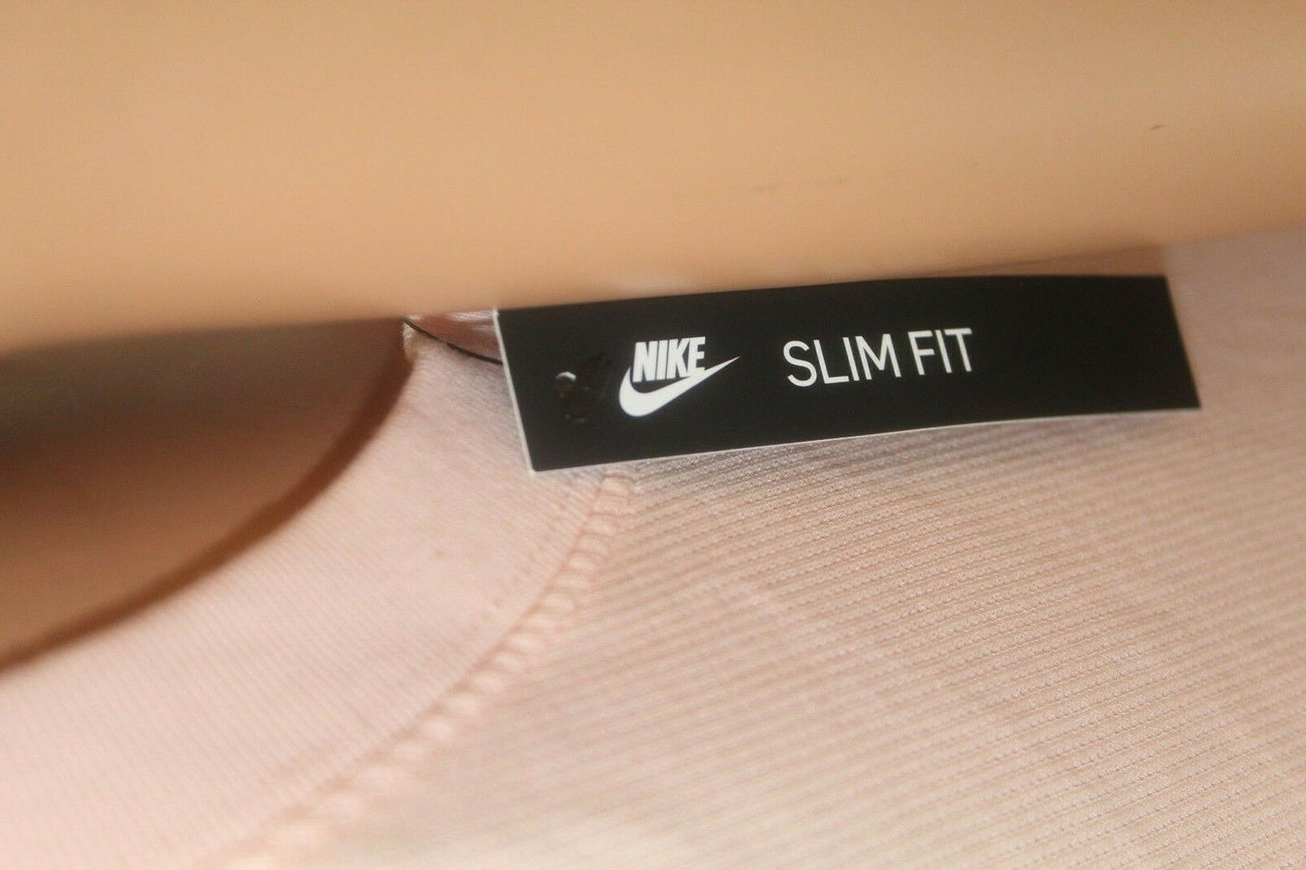 *NWT* Women's "Just Do It" Graphic Ribbed Slim Fit Peach Tank Top Size Medium