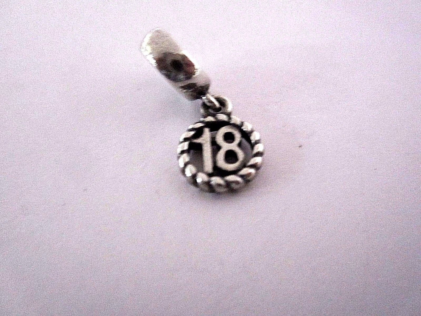 Pandora Sterling Silver 18th Birthday Dangle Charm 790495
