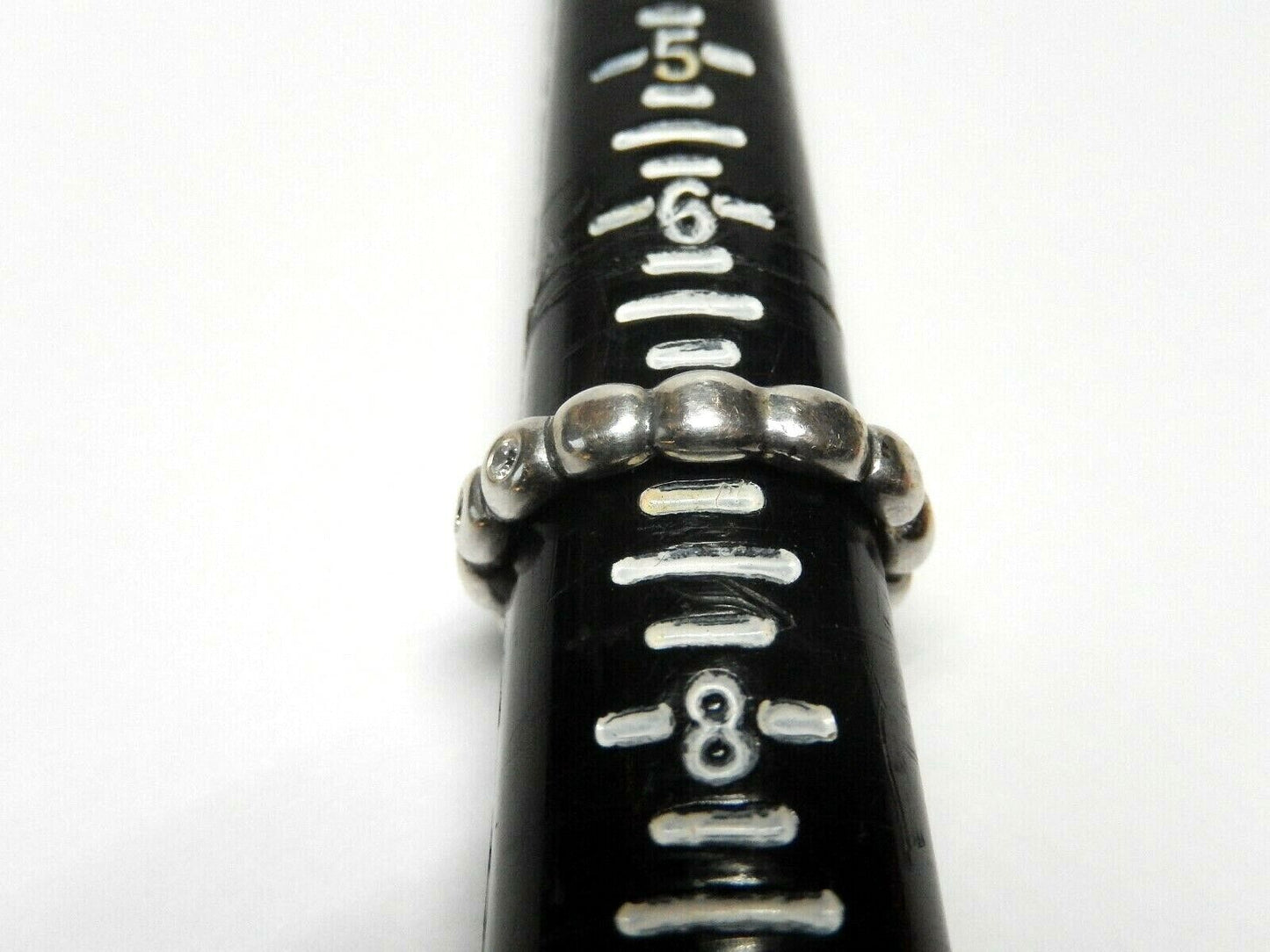 Retired!! Authentic Pandora Stacker 5CZ Ring Sterling Silver 925 ALE Size 7