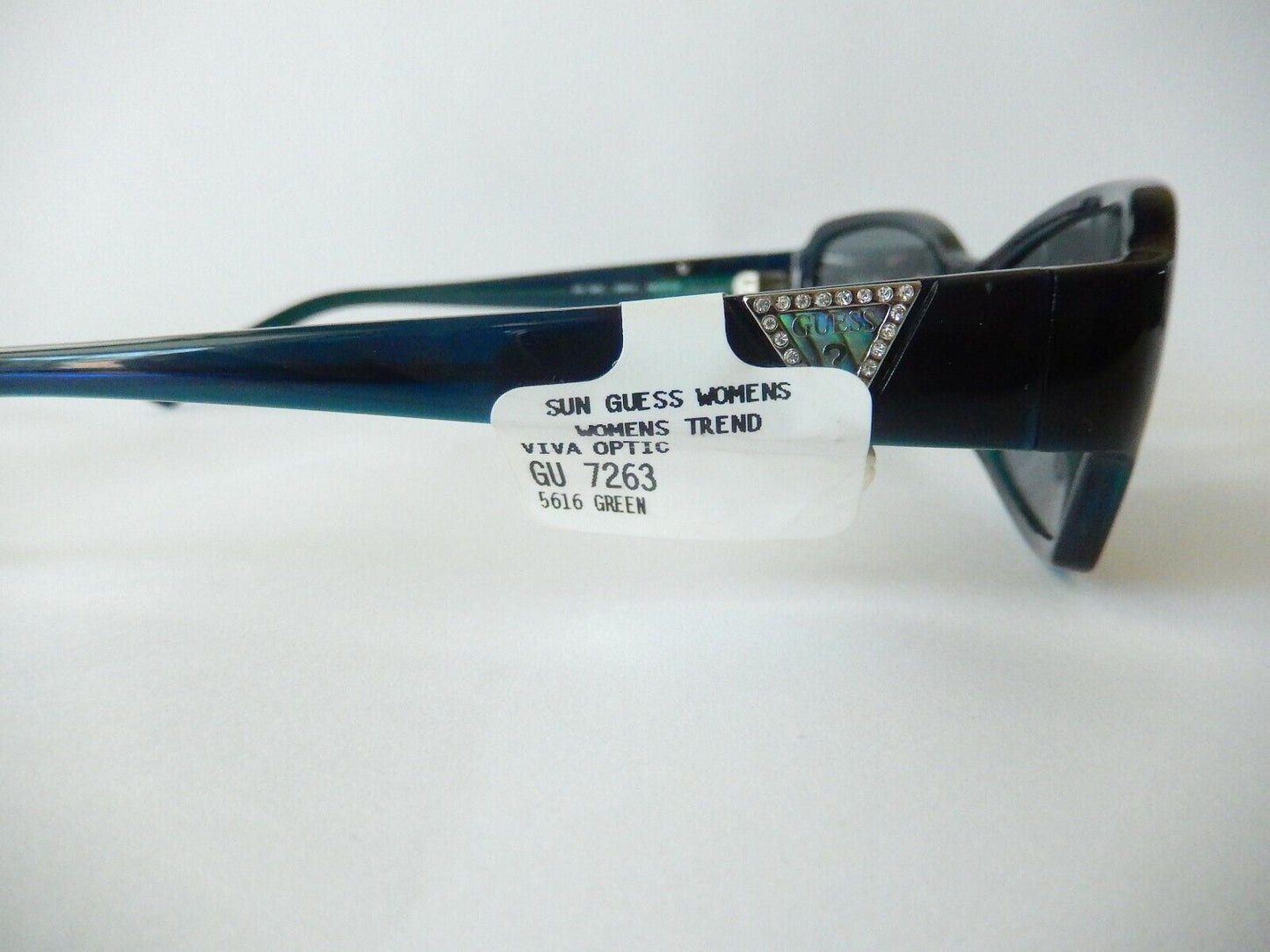 NWT $179 GUESS Designer Sunglass Frame Womens GU7263 56-16-135 Blue Green -3