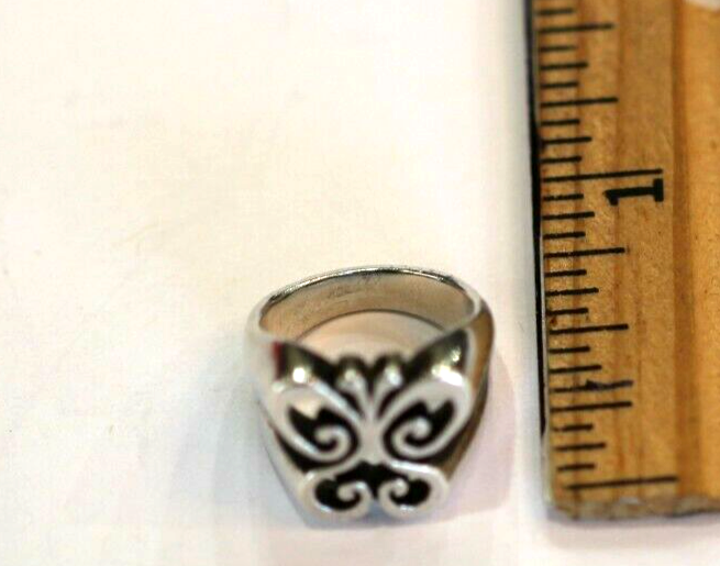 *RETIRED* R A R E - Heavy James Avery Butterfly Ring Sterling Silver Sz 3.75